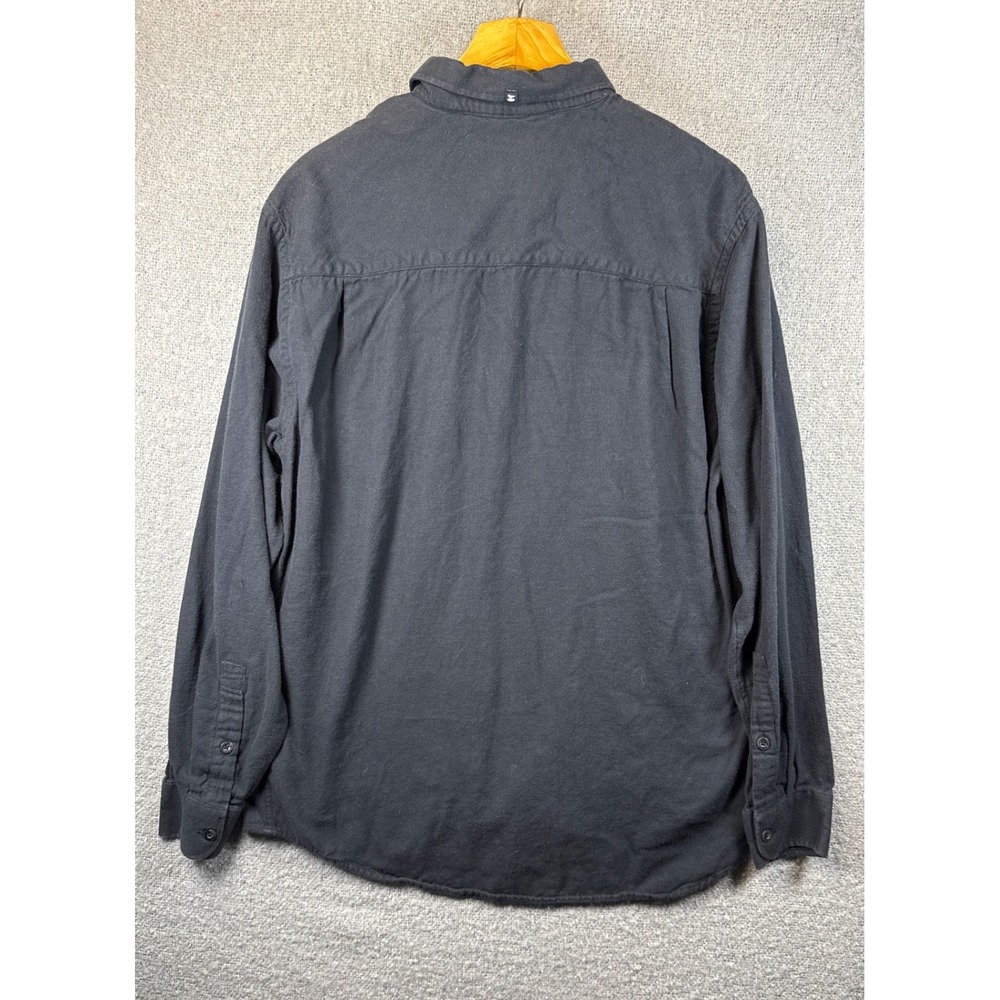 Jetty Marine Supply Company Button Up Shirt Men XXL Gray Cotton Flannel Slim Fit - Picture 3 of 11